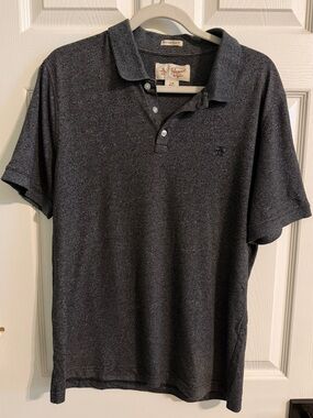Original Penguin Men's Dark Heather Grey Polo - size Large
